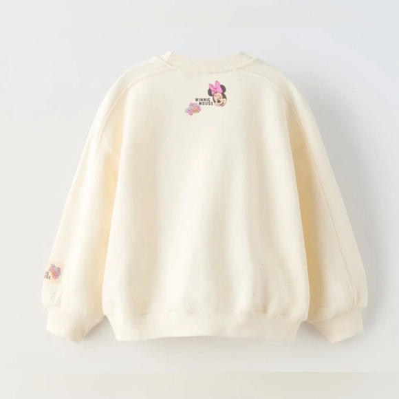 NWT Zara x Disney for kids Minnie Mouse and floral printed sweatshirt - Picture 3 of 3